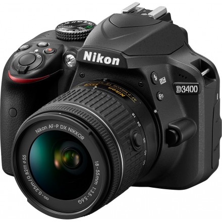Цифр. фотокамера дзеркальна Nikon D3400 + AF-P 18-55 Non-VR KIT